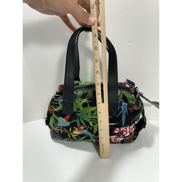 Tosca Blu Bag Purse Satchel Rainforest Y2K Handbag Canvas Parrot Keychain - Picture 10 of 13